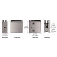 thumbnail image 7 of CRL Z612BN Brushed Nickel Z-Series Square Type Radius Base Zinc Clamp for 1/2" Glass, 7 of 7