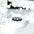 thumbnail image 4 of Rosec Jewels Natural Black Onyx Heart Eternity Ring for Women (AAA Quality) Hypoallergenic Ring - Ready to Gift for Valentines, 14K White Gold, US 7.00, 4 of 7