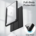 thumbnail image 3 of JETech Case for iPad 10.2-Inch (9th/8th/7th Generation, 2021/2020/2019) with Pencil Holder, Clear Transparent Back Shell Slim Stand Shockproof Tablet Cover, Auto Wake/Sleep (Black), 3 of 7