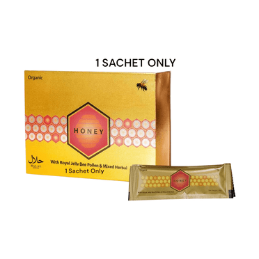 Premium Honey Blend – Traditional Herbal Recipe – 1 Sachet (20g) – Natural Sweetener Sachet