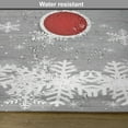 thumbnail image 5 of Ambesonne Christmas Place Mats Set of 4, Stars Baubles Snow, Standard Size, Grey Red White, 5 of 5