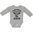 thumbnail image 3 of Inktastic Handpicked for Earth by My Tio in Heaven with Angel Wings Boys or Girls Long Sleeve Baby Bodysuit, 3 of 5