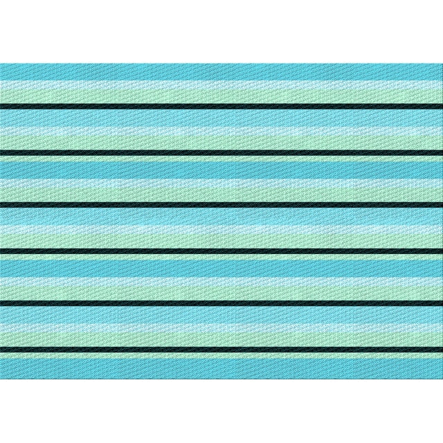 Ahgly Company Machine Washable Indoor Rectangle Transitional Light Sea Green Area Rugs, 2' x 4'