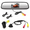 PYLE PLCM4340 - Car Vehicle Rearview Backup Camera & Mirror Monitor Parking Kit, Waterproof Night Vision Cam, 4.3'' Screen, Distance Scale Lines, Night Vision