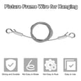 thumbnail image 5 of Uxcell 1-Pack Adjustable Picture Hanging Wire, 4.9ft x 0.12"( L x Dia ) Mirror Hanging Wire, Picture Hanging Wire Kit, Picture Frame Wire, 5 of 8