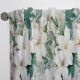 thumbnail image 2 of Designart "Minimalist Tropical Florals I" Tropical Traditional Curtain, Floral Panel, 2 of 6