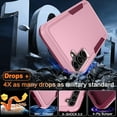 thumbnail image 4 of for Samsung Galaxy A15 5G Case, [2 in 1] Galaxy A15 5G Case with [9H Tempered Glass Screen Protector][10FT  Grade Shockproof][Heavy Duty Protection] Galaxy A15 5G Phone Case (Pink), 4 of 13