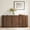 Walnut, variant on ReNest 70" Modern Sideboard with Faux Marble Top and Soft-Close Hinges