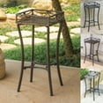 thumbnail image 2 of Valencia Resin Wicker/Steel Square Plant Stand, 2 of 5