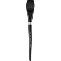 Silver Brush Limited 3008S-1-1/2" Black Velvet Square Wash Paintbrush for Watercolor, Gouache, Inks, & Dyes, Size 1-1/2 Inches, Short Handle