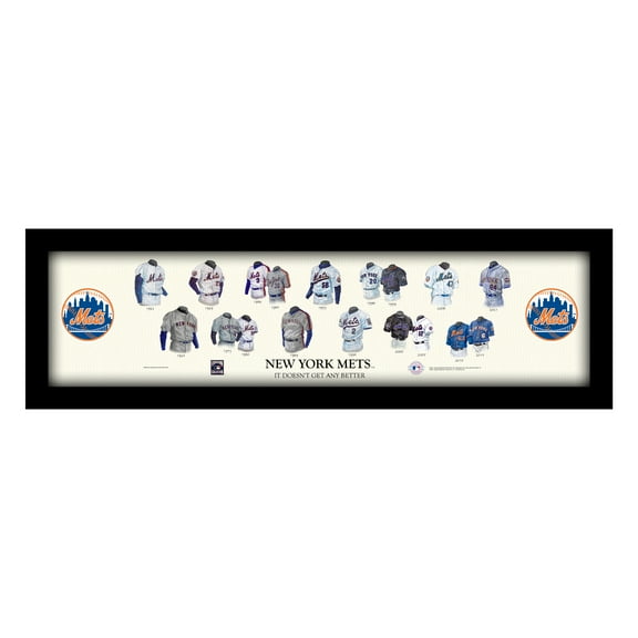 New York Mets Cooperstown Collection Framed Uniform Heritage Art Print