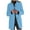 Light Blue(Trending), variant on Pea Coat for Women Notched Lapel Single Breasted Long Jacket Winter Casual Trench Coat Outerwear ,2XL,Green
