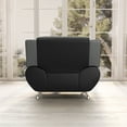 thumbnail image 5 of Uspridefurniture Eveland 47.3" Faux Leather Upholstered Club Chair-Gray/Black, 5 of 5