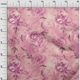 thumbnail image 3 of oneOone Georgette Viscose Fuschia Pink Fabric Florals Sewing Craft Projects Fabric Prints By Yard 42 Inch Wide, 3 of 4