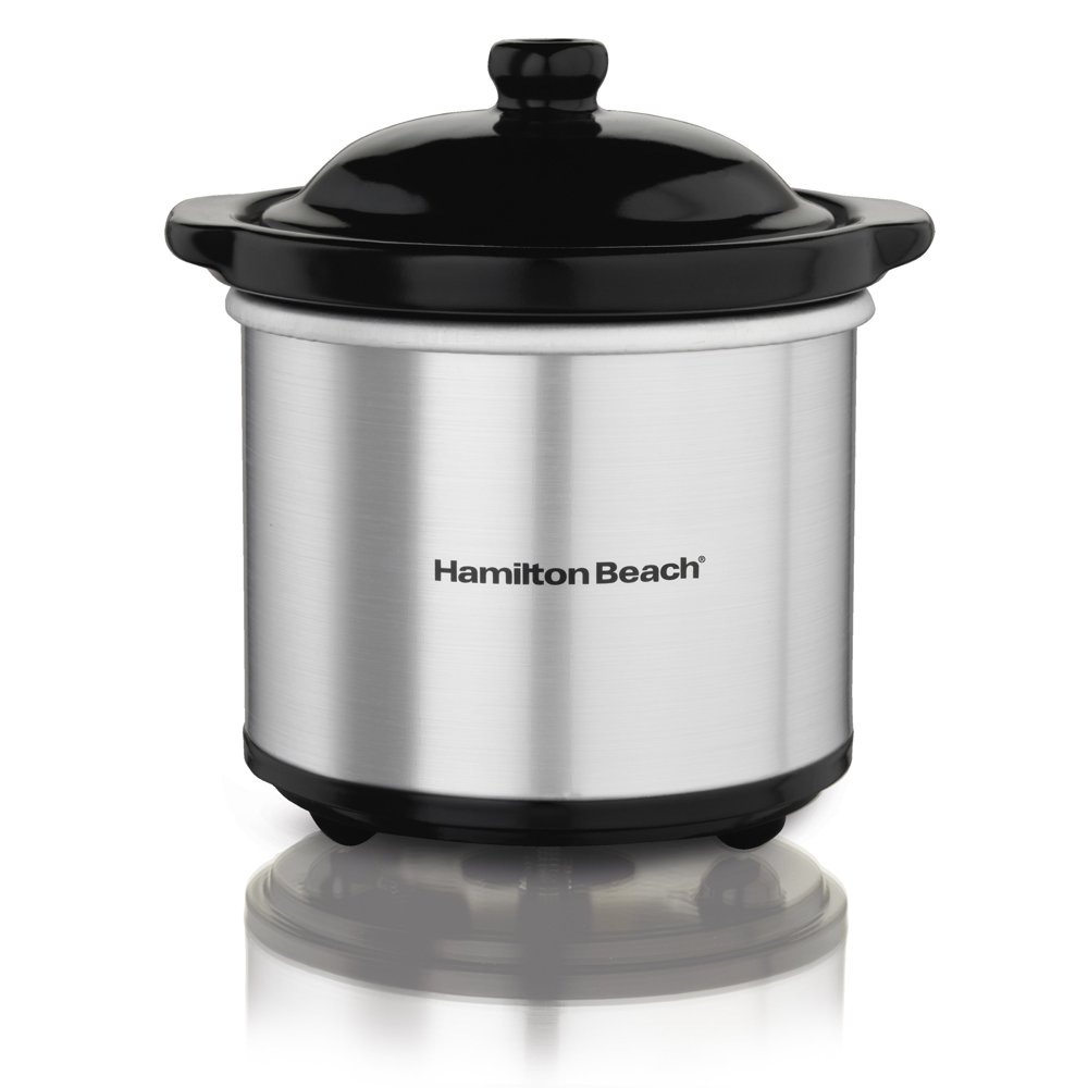 Hamilton Beach 16 Ounce Ceramic Party Dip Food Warmer, Brushed