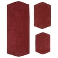 thumbnail image 4 of Home Weavers Waterford Collection 100% Cotton Non-Slip Bathroom Rug Set Machine Washable Bathroom Rug-17"x24", Bath Rug- 21"x34", Runner- 22"x60", Red Color 3 Piece Bath rug set, 4 of 8