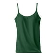 thumbnail image 4 of Tank Tops with Built in Bras Womens Cotton Camisole Adjustable Straps With Built-in Frame Bra Undershirt Tank Top, 4 of 6