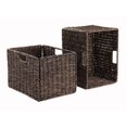 thumbnail image 1 of Pemberly Row 2Pc Pliable Grand Paniers Enveloppe de Maïs en Chocolat, 1 of 3