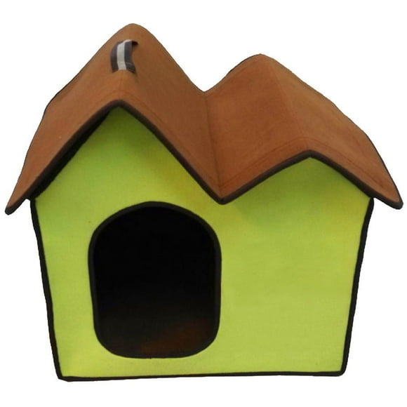 Penn-Plax Folding Zip up Double Roof Green Pet Home