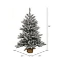thumbnail image 2 of Vickerman 36" Flocked Anoka Pine Artificial Christmas Tree, Unlit, 2 of 2