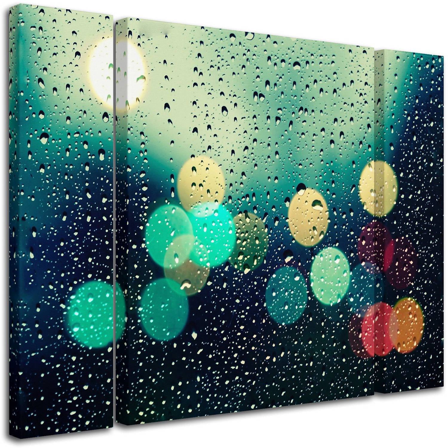 Beata Czyzowska Young 'Rainy City' Multi Panel Art Set Small