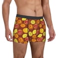 thumbnail image 5 of Men's Boxer Briefs, Fruit Collage Soft Comfy Mens Underwear Boxer Briefs Breathable With Widen Waist, 5 of 7