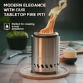 thumbnail image 4 of Dodometrek Tabel Top Fire Pit Mini, Portable Firepit Outdoor, 5.5 in Tabletop Firepit Stainless Steel, 4 of 9