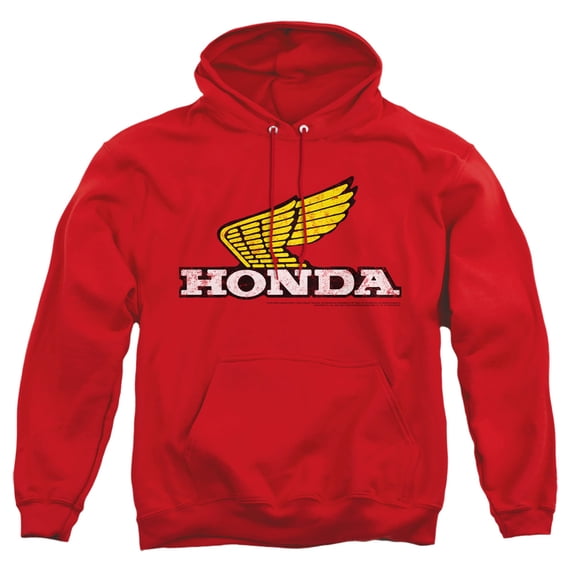 Honda - Yellow Wing Logo - Pull-Over Hoodie - X-Large