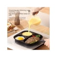 thumbnail image 3 of Cast Iron Frying Pan 3-in-1 Divided Skillet, Non Stick 3-Section Griddle for Breakfast Eggs, Bacon, and Pancakes, Induction Compatible Multi-Section Cookware, 3 of 10