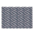 thumbnail image 1 of Garden Art Cutting Board, Pattern with Rows of Abstract Pink Asters Romantic Garden Botany, Decorative Tempered Glass Cutting and Serving Board, Large Size, Dark Slate Blue Blush, by Ambesonne, 1 of 1