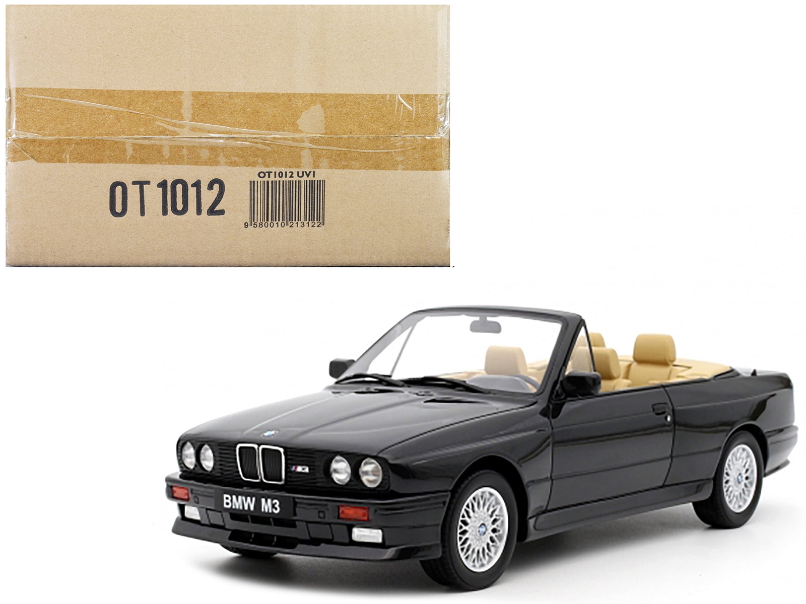 Diecast 1989 BMW E30 M3 Convertible Diamond Black Metallic Limited Edition  to 3000 pieces Worldwide 1/18 Model Car by Otto Mobile
