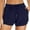 Dark Blue, variant on Woman Shorts Solid Quick Swim Shorts with Pockets High Waisted Wide Leg Board Swimsuit Bathing Shorts Women Bermuda Shorts Dark Blue XXL