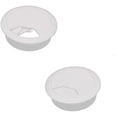 thumbnail image 4 of 6 Pcs 2 Inch Plastic Desk Cord Cable Hole Cover Grommet Computer Cable Hole Cover Plug Cap White, 4 of 5