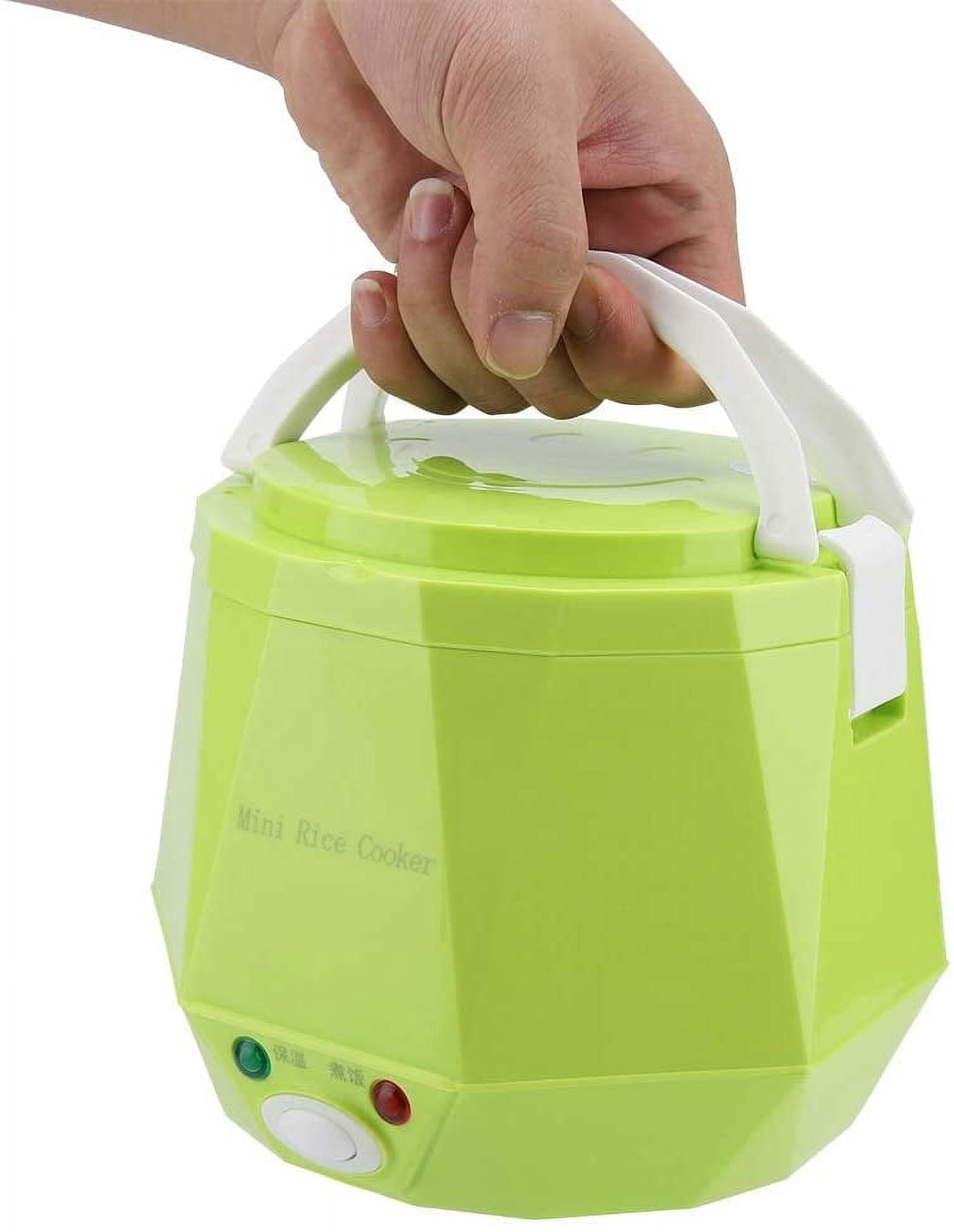 Travel Rice Cooker 1.3L Portable 12V Electric  Pot Non-Stick Steamer for Car Camping Outdoor Cooking