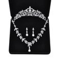 thumbnail image 1 of Juego de 3 tocados para novia, collar y corona, caja de accesorios para boda, accesorios para tocados de boda, 1 of 6