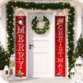 thumbnail image 5 of VerPetridure Christmas Curtain Decoration Christmas Decoration Curtain Creative Decoration Couplets Hanging Flags, 5 of 9