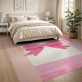 thumbnail image 3 of ODIKA 8'x10' Washable Area Rug Mid Century Pixel Grid Retro Stepped Frame Motif Atomic Geometric for Living Room, Under Sectional, Family , Durable, Non-Slip, 3 of 7