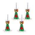 thumbnail image 2 of AUNVITO 4pcs Christmas Cone Sequin Mini Hat Tree Ornament, Glitter Xmas Decoration Hanging Pendant for Holiday Party Home Decor, 4pcs, 2 of 6
