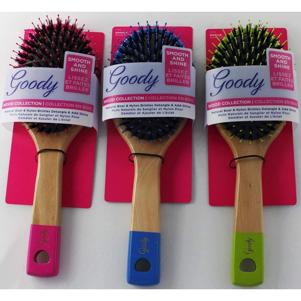 Goody Natural Boar Bristle Hair Brush3 Brushes