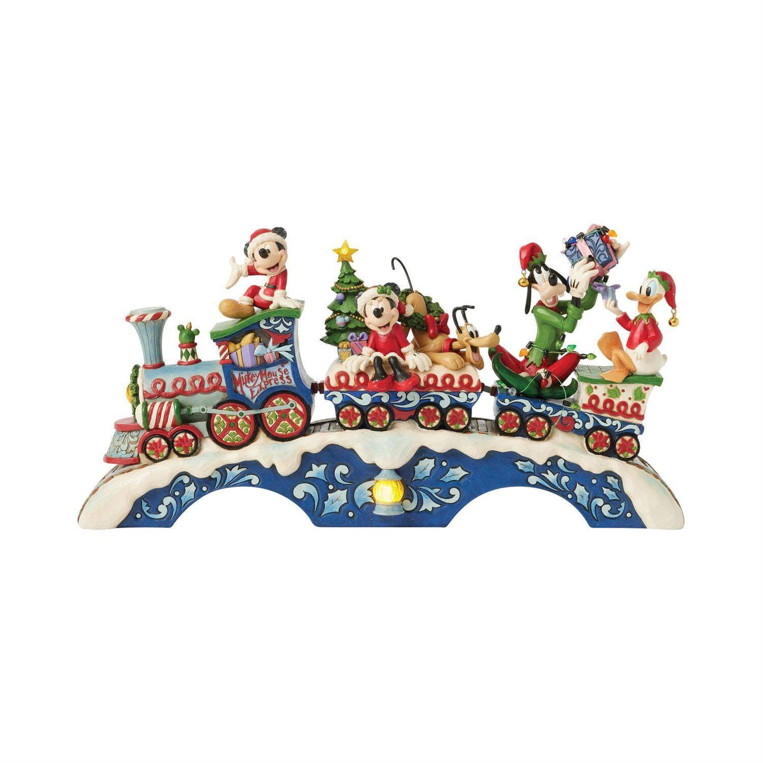 Small Holiday Metal Santa Model-Electric Christmas Train Set, Z