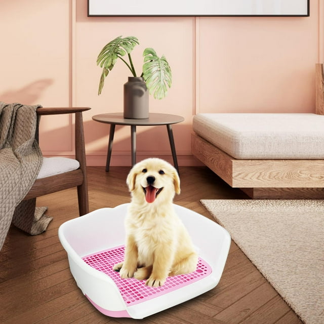 Orinal para Perros Yinane Interior con Cerca Rosado