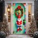 thumbnail image 5 of Uuiauoio Christmas Door Cover Festive Design Door Curtain, Holiday Party Decoration for Entryway and Wall Display, Seasonal Welcome Decor for Home and Gathering,Holiday Party Supplies, 5 of 8