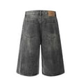 thumbnail image 4 of Men Baggy Jorts Y2K Streetwear Loose Fit Hip Hop Skateboard Denim Shorts,S-3XL, 4 of 4