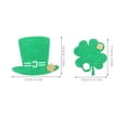 thumbnail image 2 of OUNONA 10pcs Shamrock Felt Cup Mat Hat Shaped Mug Coasters and Kitchen Table Mats St Patricks Day Favors Tabletop Coasters, 2 of 8