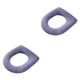 thumbnail image 1 of Cubierta de asiento de inodoro Naiovety Cojín universal antideslizante Azul Tipo 1 2Conjunto, 1 of 6