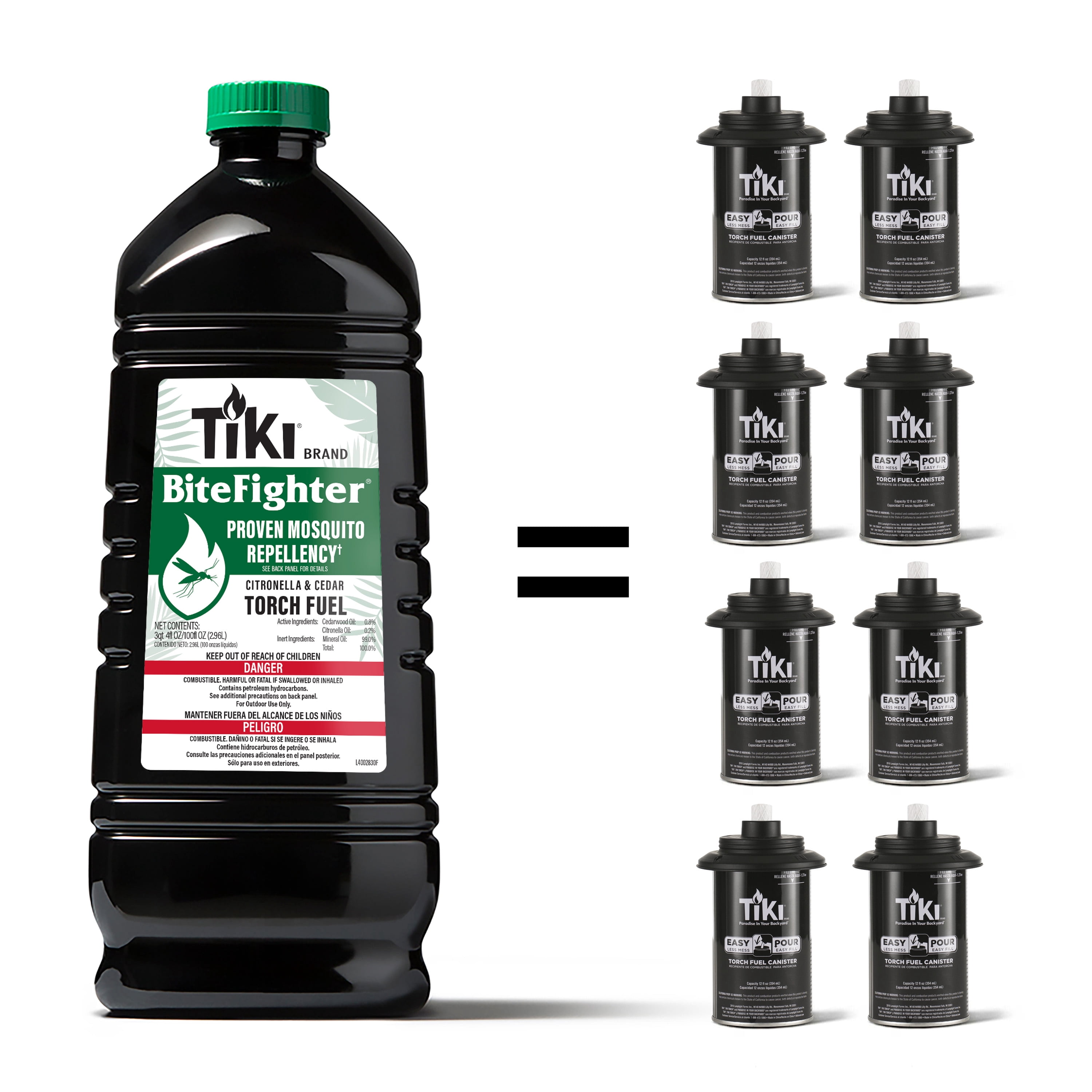 TIKI® Brand 100 oz. BiteFighter Torch Fuel with Easy Pour System 2-pack