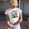 thumbnail image 2 of Officially, The World's Coolest Mom, White T-Shirt, Small, 2 of 5