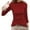 Red, variant on Long Sleeve Basic Tops for Women High Neck Slim Fitted T Shirts Solid Color Tight Tee Tops