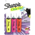 thumbnail image 1 of Sharpie Highlighter, Clear View Highlighter with See-Through Chisel Tip, Tank Highlighter, Assorted Colours, 3 Count, 1 of 4