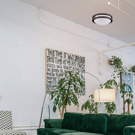 Amax Lighting LED Ceiling Fixtures LED-JR00 LED Two Ring Flush Mount Ceiling Fixture